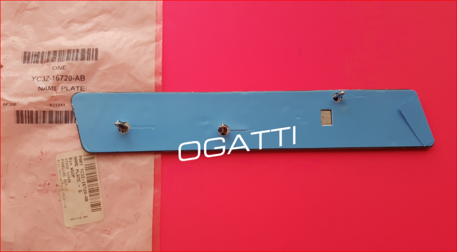 Brand New OEM NAME PLATE - SELF-ADHESIVE YC3Z-16720-AB |16720| - Imagen 3