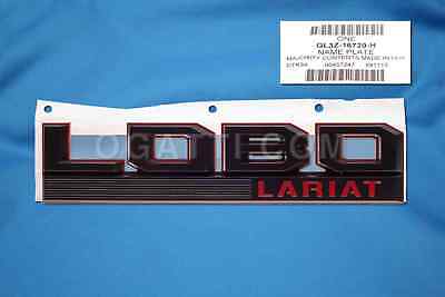 BRAND NEW OEM FENDER EMBLEM 2015-2017 FORD F150 LOBO LARIAT RED LH DRIVER SIDE GL3Z-16720-H