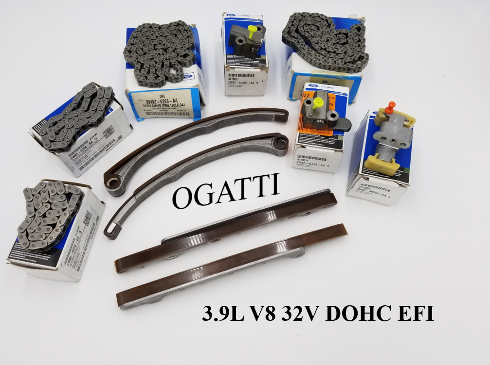 Brand New OEM Timing Chain Kit 3.9L 32V DOHC, 11 Pieces, Engine Repair Kit (OG-60-3.9L-11-1) - Imagen 2