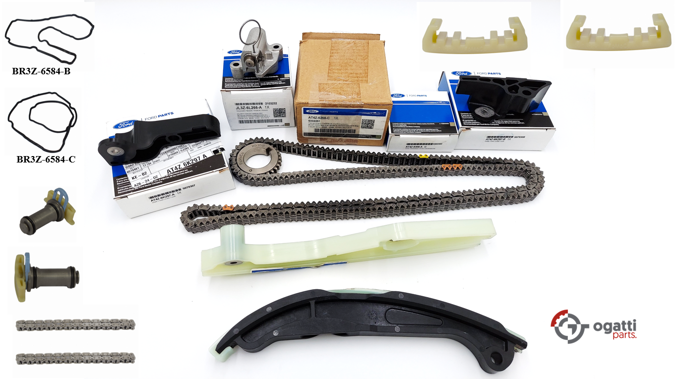 Brand New OEM Timing Chain Kit 3.7L DOHC 4V V6 EFI 2010-2016, 15 Pieces, Engine Repair Kit (OG-60-3.7L-15-1) - Imagen 3