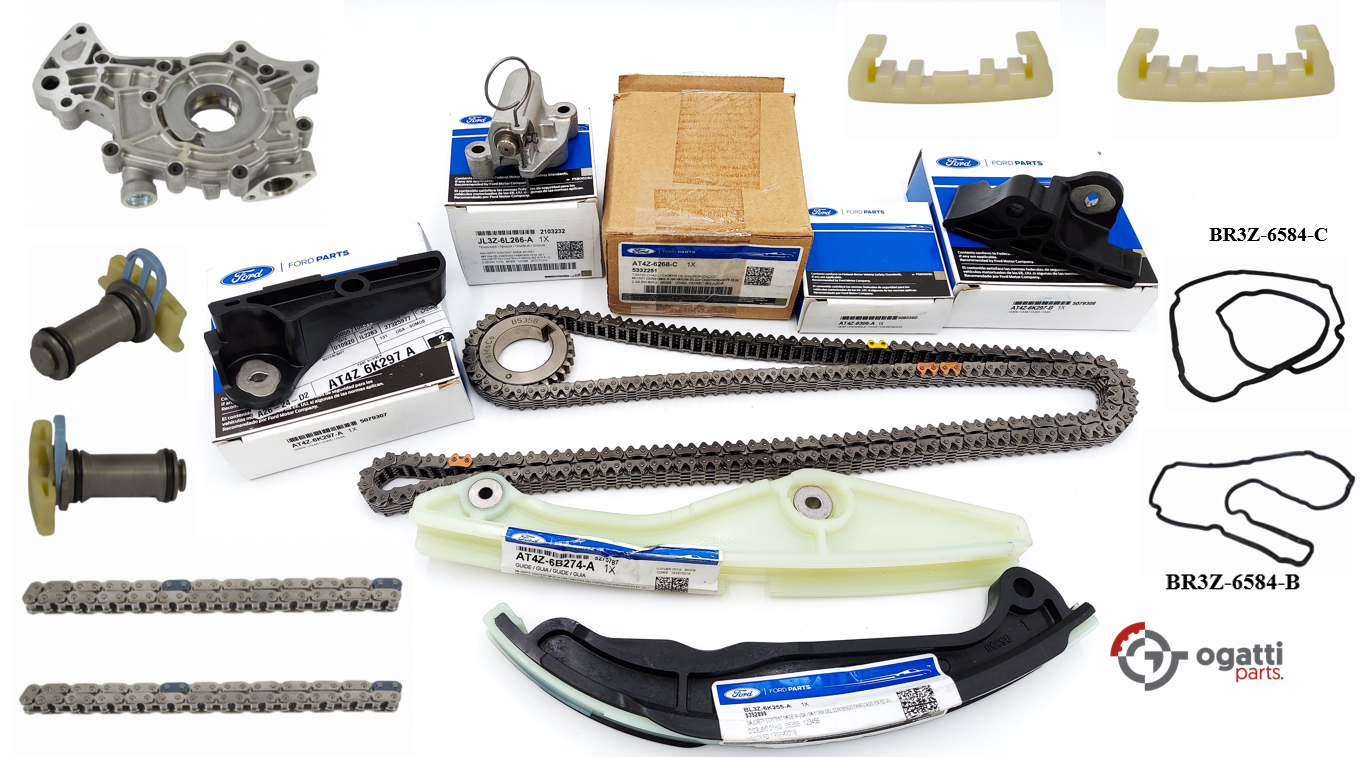 Brand New OEM Timing Chain Kit 3.5L DOHC VCT, 16 Pieces, Engine Repair Kit for Explorer |F-150|Edge | Flex |Taurus 2011-2019 (OG-60-3.5L-16-1) - Imagen 2