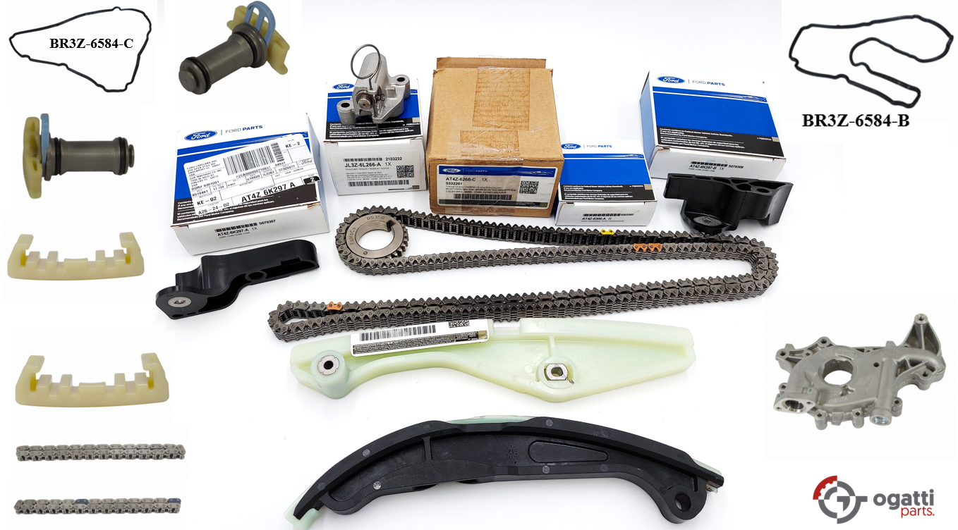 Brand New OEM Timing Chain Kit 3.5L DOHC VCT, 16 Pieces, Engine Repair Kit for Explorer |F-150|Edge | Flex |Taurus 2011-2019 (OG-60-3.5L-16-1) - Imagen 5