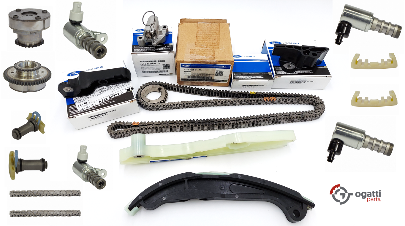 Brand New OEM Timing Chain Kit 3.5L DOHC VCT, 19 Pieces, Engine Repair Kit for Explorer |F-150|Edge | Flex |Taurus 2011-2019 (OG-60-3.5L-19-1) - Imagen 2