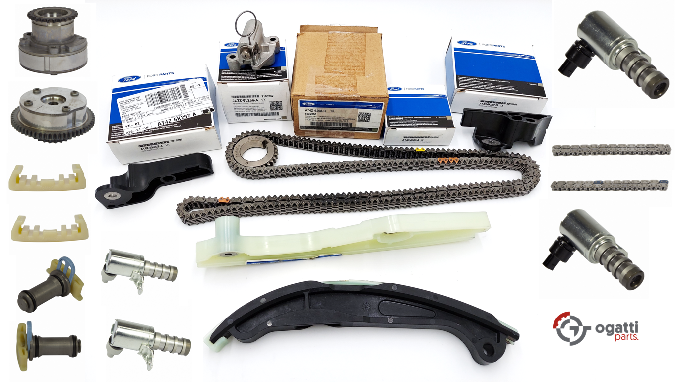 Brand New OEM Timing Chain Kit 3.5L DOHC VCT, 19 Pieces, Engine Repair Kit for Explorer |F-150|Edge | Flex |Taurus 2011-2019 (OG-60-3.5L-19-1)
