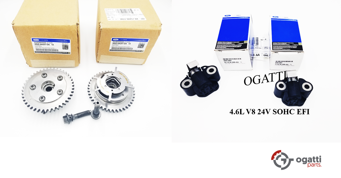 Brand New OEM Tensioner Timing Chain and Phaser - Camshaft 4.6L, 4 Pieces Engine Repair Kit (OG-60-4.6L-4-5)