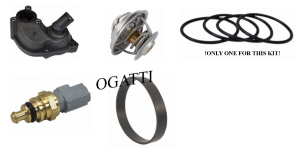 Brand New OEM Cooling Systems Thermostat, Base, Sensor 4.0L, 5 Pieces Repair Kit (OG-80-4.0L-5-1)